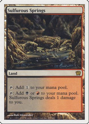 Sulfurous Springs (9ED-325) - 9th Edition Foil、Wizards of the Coast、kayou