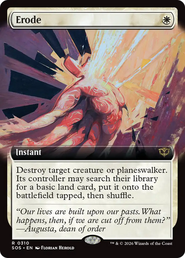 Erode (Extended Art) | Secrets of Strixhaven、Magic: The Gathering、kayou