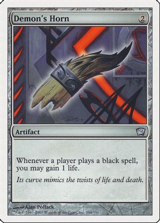 Demon's Horn (9ED-294) - 9th Edition Foil、Wizards of the Coast、kayou