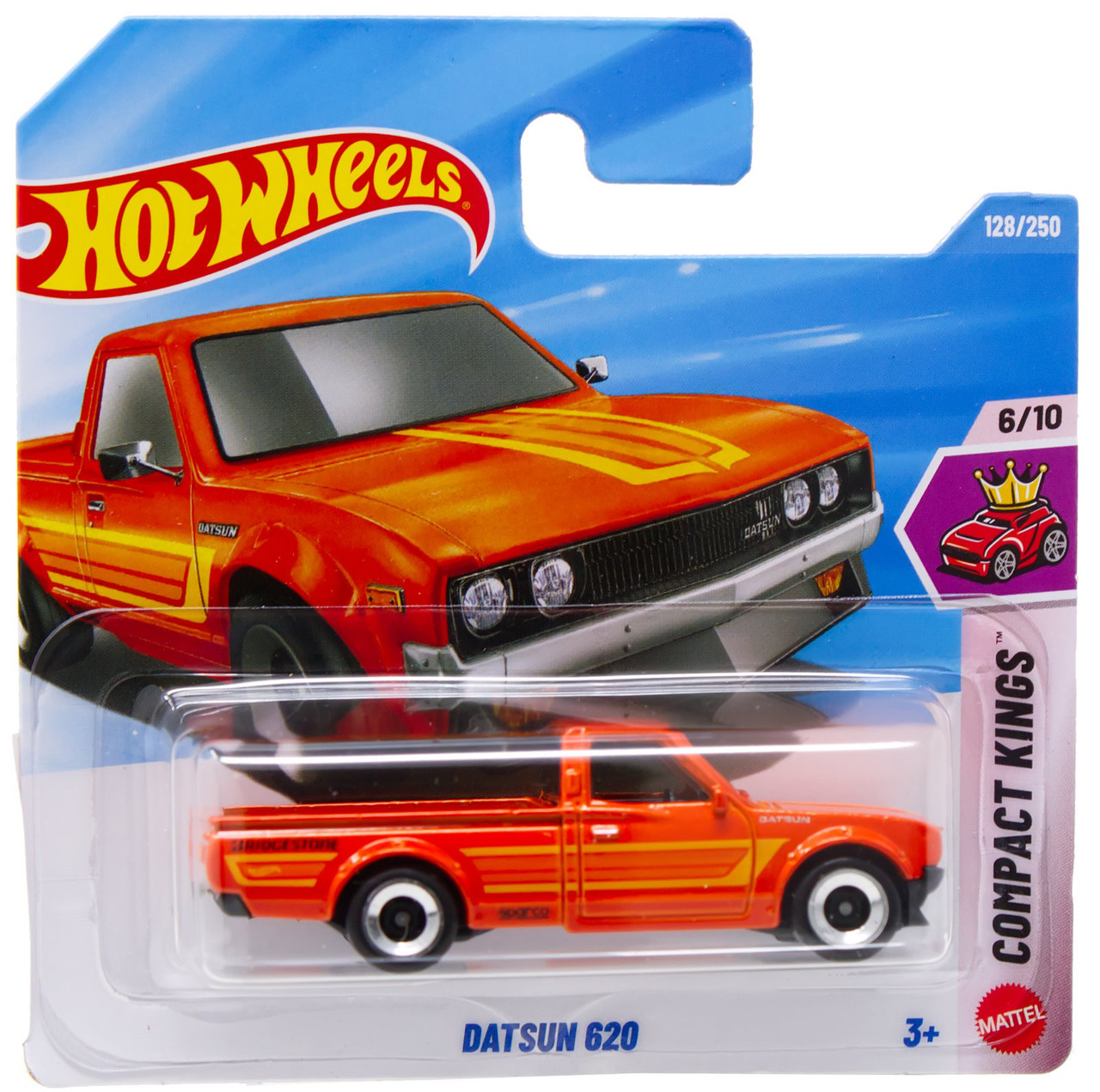 Hot Wheels Compact Kings Datsun 620 Diecast Car Short Card、ToyWiz、kayou