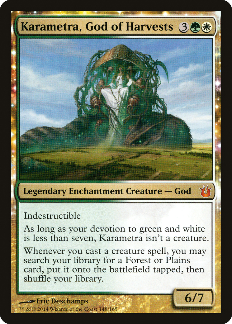 Karametra, God of Harvests (BNG-148) - Born of the Gods: (enchantment) (LP)、Wizards of the Coast、kayou