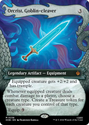 Orcrist, Goblin-cleaver (Dragon Hoard Frame Foil) | The Hobbit、Magic: The Gathering、kayou