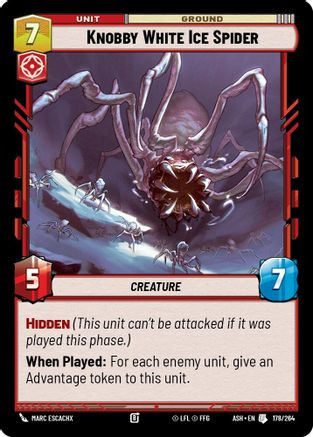 Knobby White Ice Spider (178/264) - Ashes of the Empire、Fantasy Flight Games、kayou