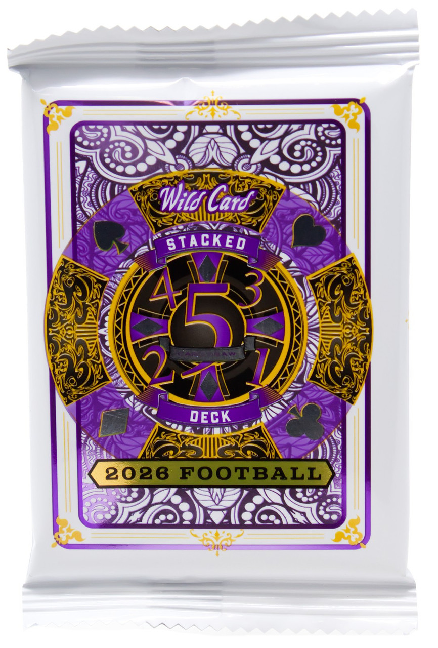 NFL Wild Card 2026 Five Card Draw Stacked Deck Football Trading Card HOBBY JUMBO Pack 1 Card、ToyWiz、kayou