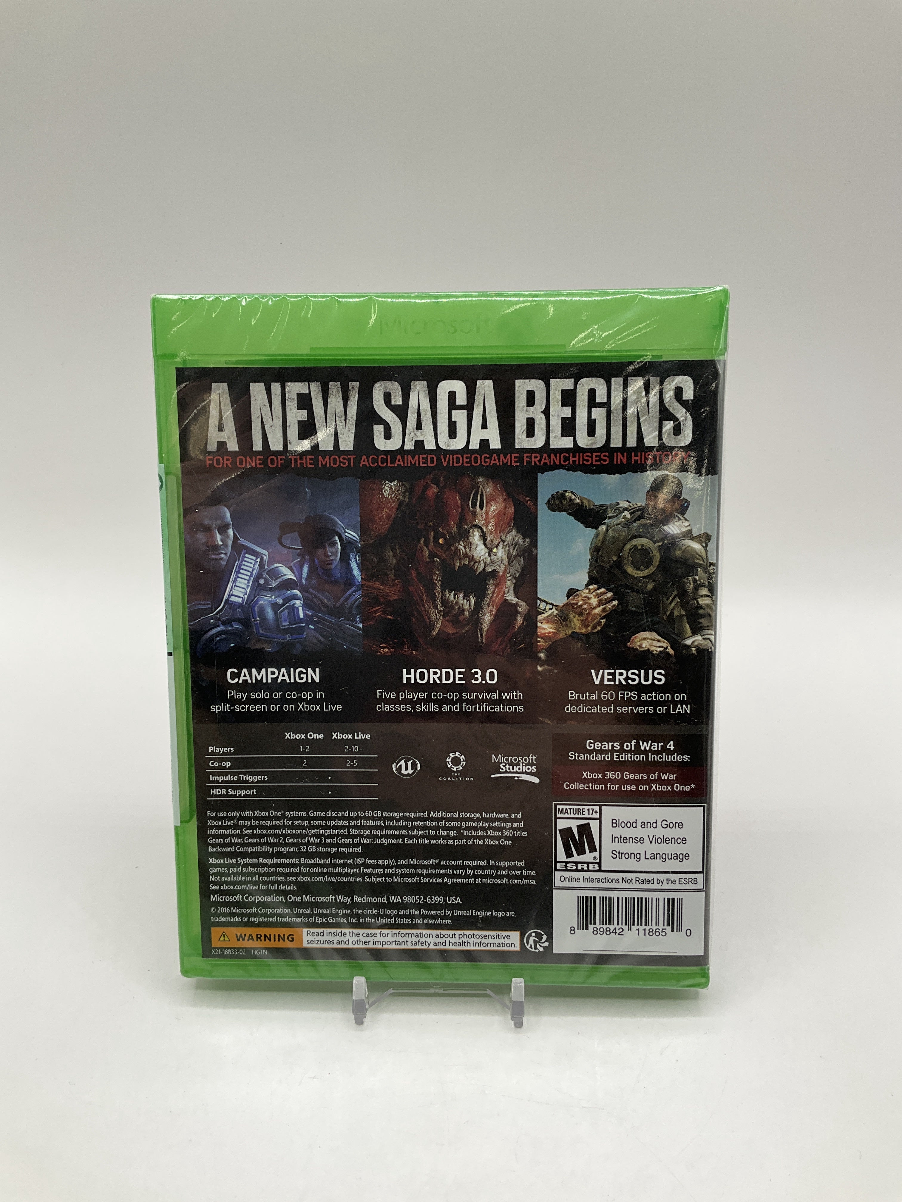 Gears of War 4 Xbox One Sealed、Collector Store LLC - VG、kayou