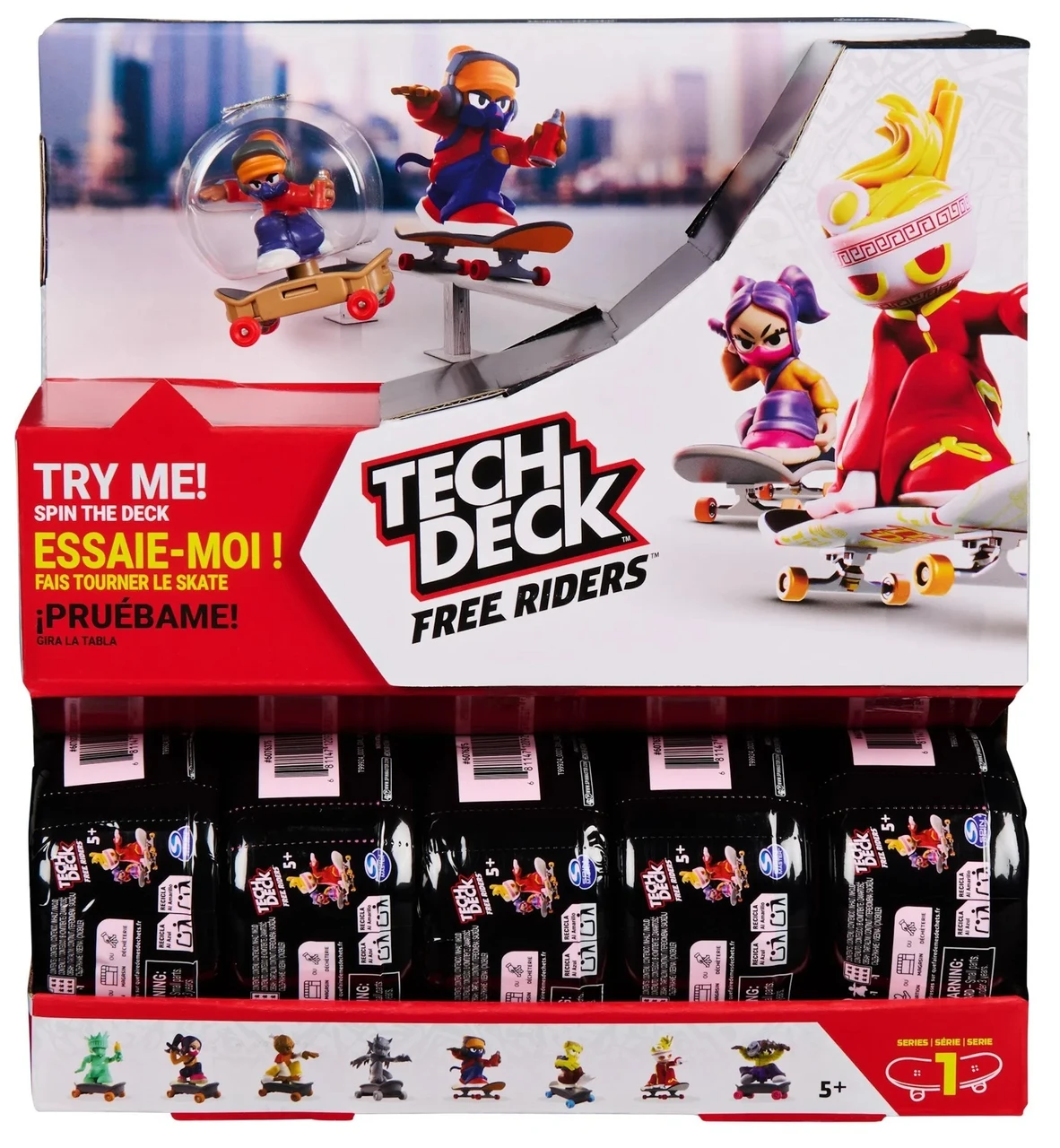 Tech Deck Free Riders Mystery Box 24 Packs、ToyWiz、kayou