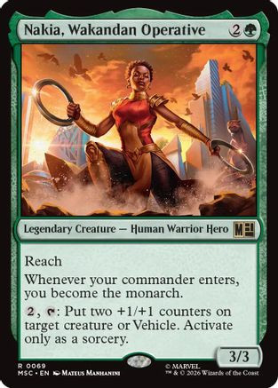 Nakia, Wakandan Operative (Surge Foil) (MSC-069) - Commander: Marvel Super Heroes Foil、Wizards of the Coast、kayou
