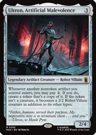 Ultron, Artificial Malevolence (MSH-252) - Marvel Super Heroes、Wizards of the Coast、kayou