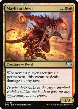 Mayhem Devil (EOC-121) - Commander: Edge of Eternities、Wizards of the Coast、kayou