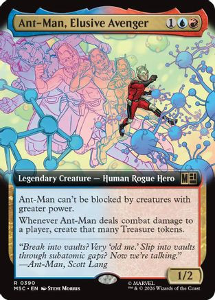 Ant-Man, Elusive Avenger (Extended Art) (MSC-390) - Commander: Marvel Super Heroes、Wizards of the Coast、kayou