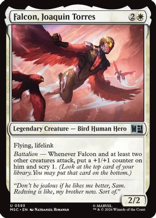 Falcon, Joaquin Torres (MSC-593) - Commander: Marvel Super Heroes、Wizards of the Coast、kayou