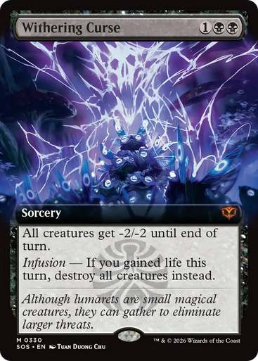 Withering Curse (Extended Art) | Secrets of Strixhaven、Magic: The Gathering、kayou