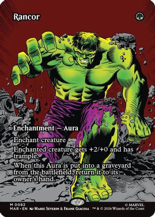 Rancor (Borderless) (MAR-082) - Marvel Universe Eternal-Legal Foil、Wizards of the Coast、kayou