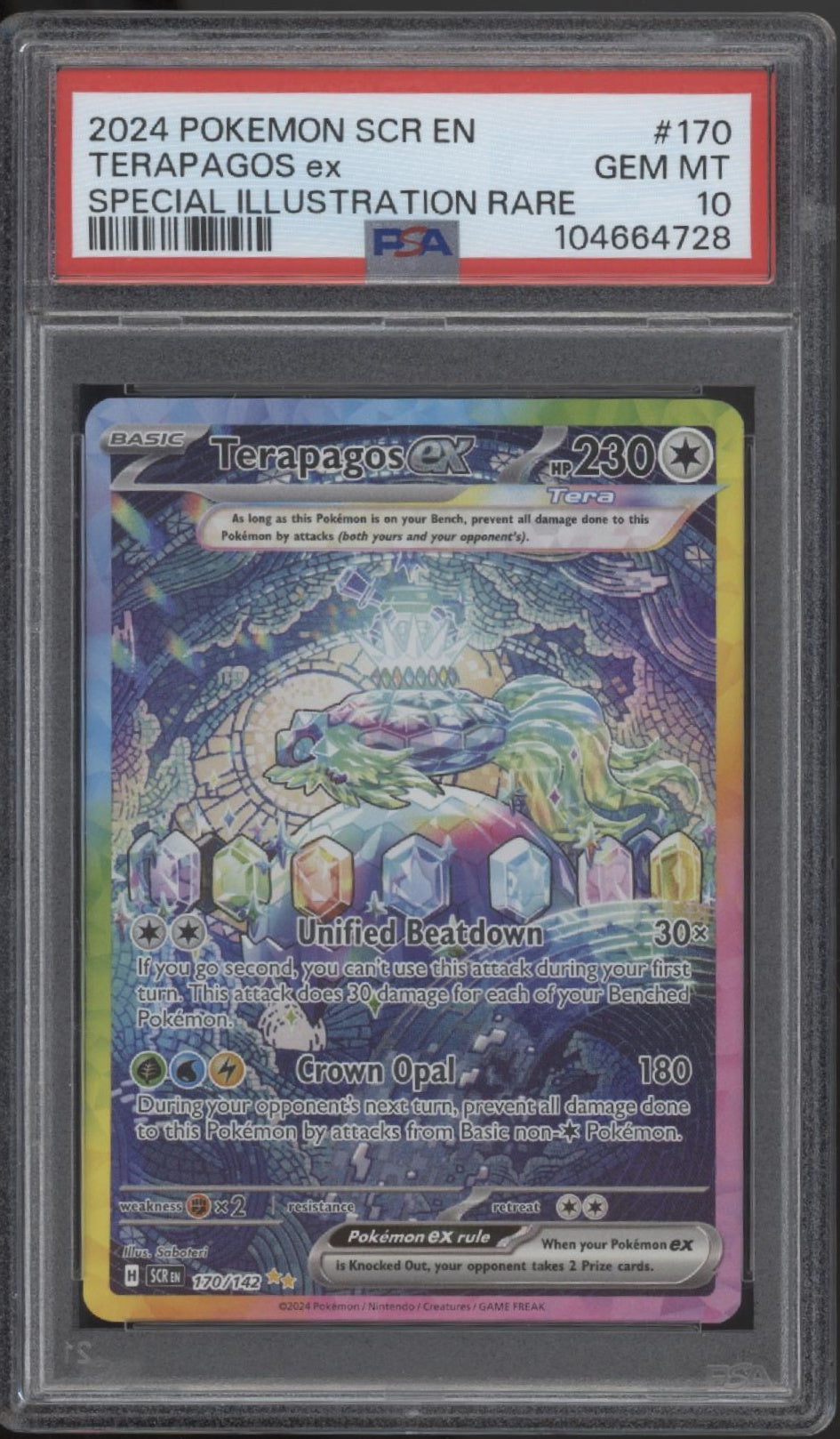 Terapagos ex Pokemon Stellar Crown Special Illustration Rare #170 PSA 10 #1、Collector Store LLC Gaming、kayou