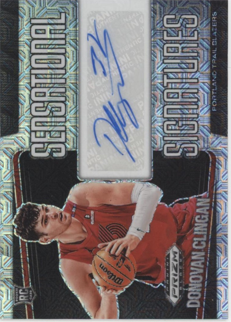 Donovan Clingan 2024-25 Prizm Black Sensational Signatures Mojo RC Auto 18/25、Collector Store LLC、kayou