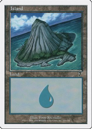 Island (335) (7ED-335) - 7th Edition、Wizards of the Coast、kayou