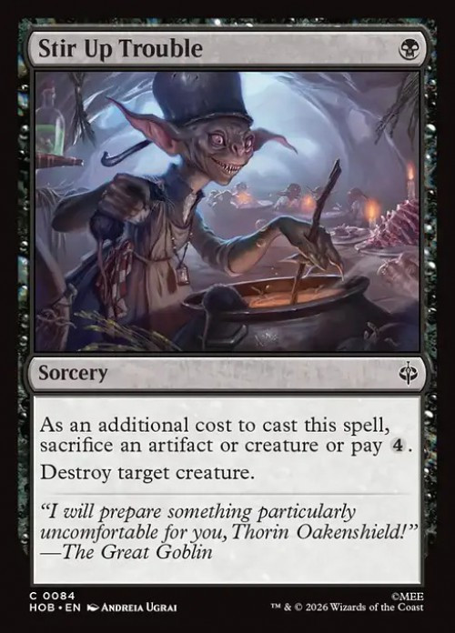 MtG The Hobbit Common Stir Up Trouble #84、ToyWiz、kayou