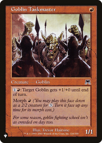 Goblin Taskmaster (LIST-210/350) - The List、Wizards of the Coast、kayou