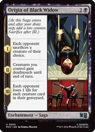 Origin of Black Widow (MSC-664) - Commander: Marvel Super Heroes Foil、Wizards of the Coast、kayou