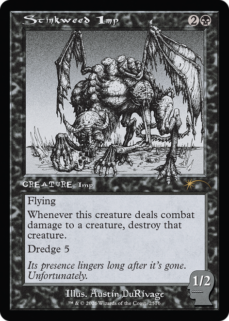Stinkweed Imp (Secret Lair - Brain Dead: New Earth Mentality) | Secret Lair Drops、Magic: The Gathering、kayou