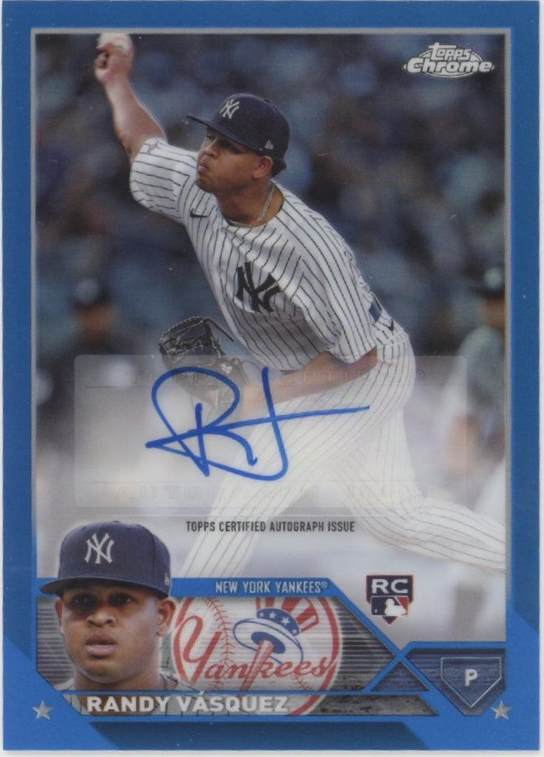 Randy Vasquez 2023 Topps Chrome Blue Refractor RC Auto 140/150 #AC-RV、Collector Store LLC、kayou