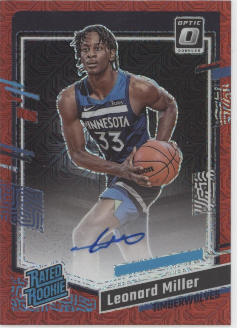 Leonard Miller 2023-24 Panini Donruss Optic Rated Rookie Red Mojo Prizm RC #286、Collector Store LLC、kayou