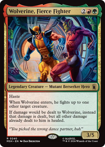 Wolverine, Fierce Fighter (Foil) | Marvel Super Heroes、Magic: The Gathering、kayou