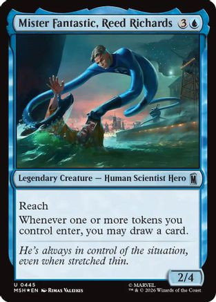 Mister Fantastic, Reed Richards (Surge Foil) (MSH-445) - Marvel Super Heroes Foil、Wizards of the Coast、kayou