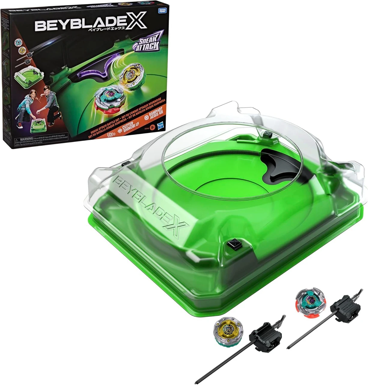 Beyblade X Beystadium Arena, Rampart Aegis GB & Cutter Shinobi LF Sneak Attack Battle Set (Pre-Order ships September)、ToyWiz、kayou