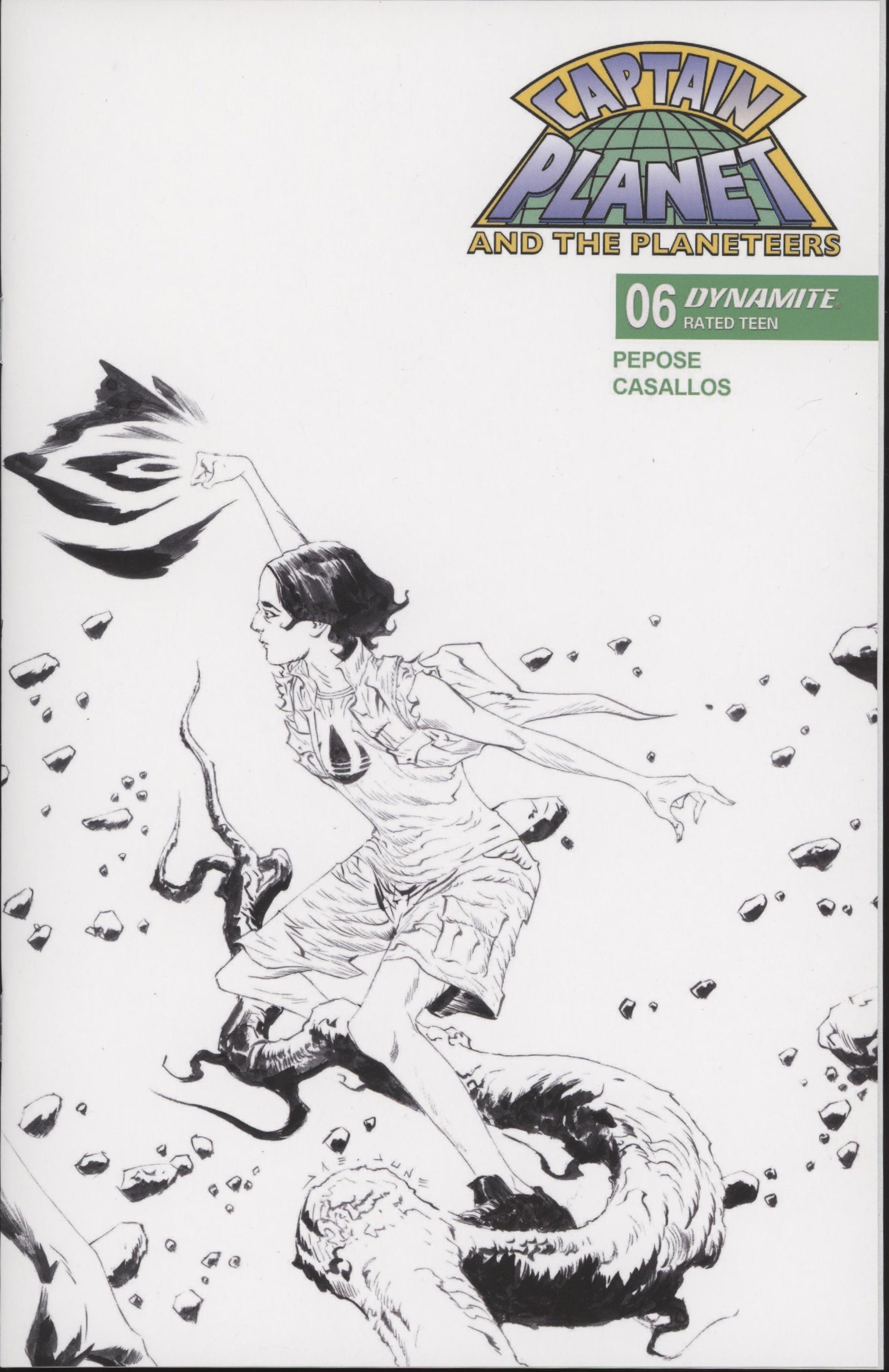 Captain Planet #6 Cover G 1 in 10 Jae Lee Line Art Variant、DYNAMITE Entertainment、kayou