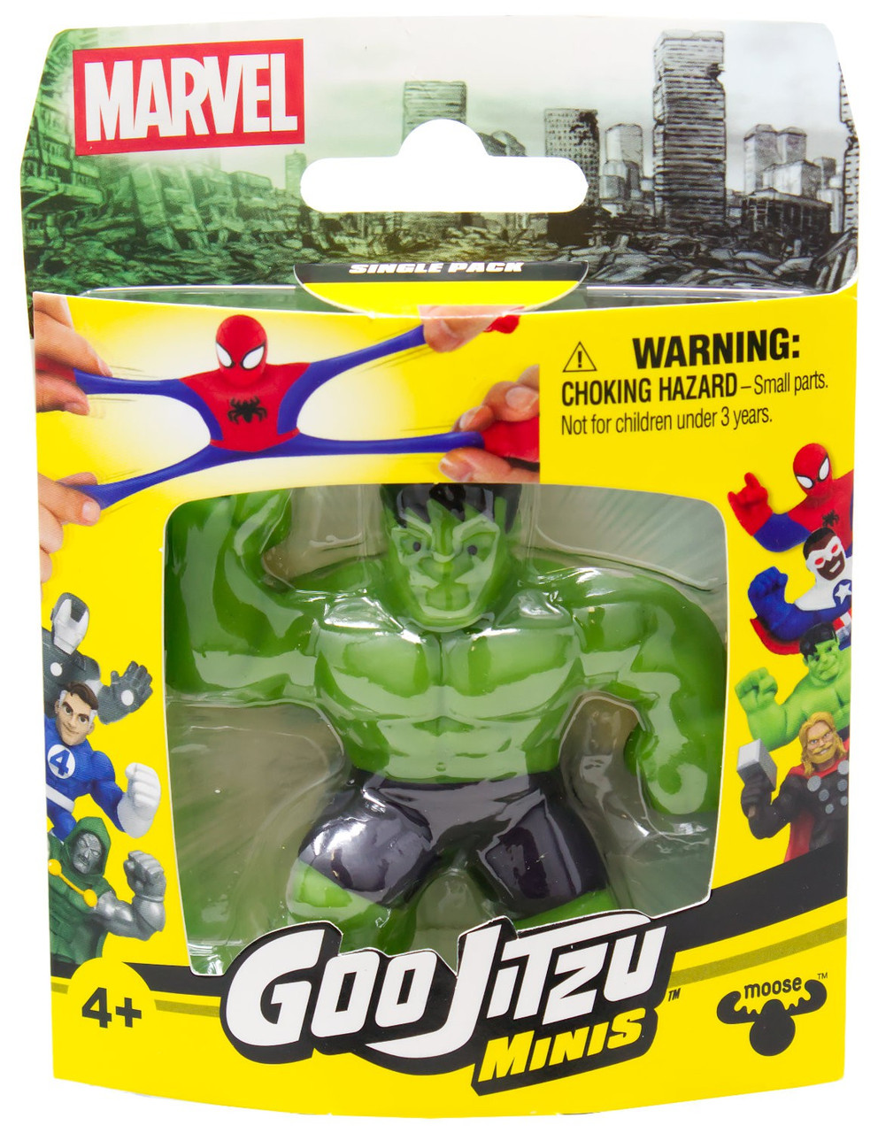 Heroes of Goo Jit Zu Marvel MINIS Hulk Figure、ToyWiz、kayou