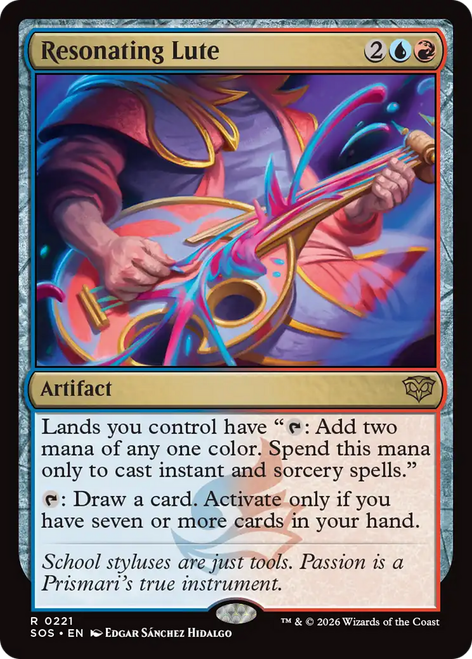 Resonating Lute (Foil) | Secrets of Strixhaven、Magic: The Gathering、kayou