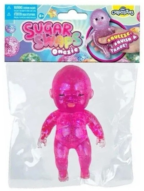 Sugar Swaps Onesie Babies PINK 5-Inch Squishy Squeeze Toy、ToyWiz、kayou