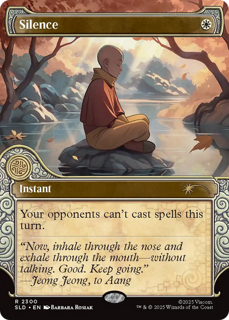 Silence (Foil) (Secret Lair - Avatar: The Last Airbender: One With the Elements) | Secret Lair Drops、Magic: The Gathering、kayou