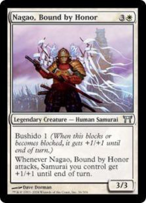 MtG Champions of Kamigawa Uncommon Nagao, Bound by Honor #36 Moderately Played、ToyWiz、kayou