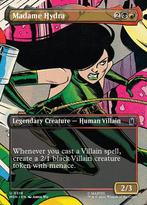 MtG Marvel Super Heroes Uncommon Madame Hydra #318 Borderless Scene、ToyWiz、kayou