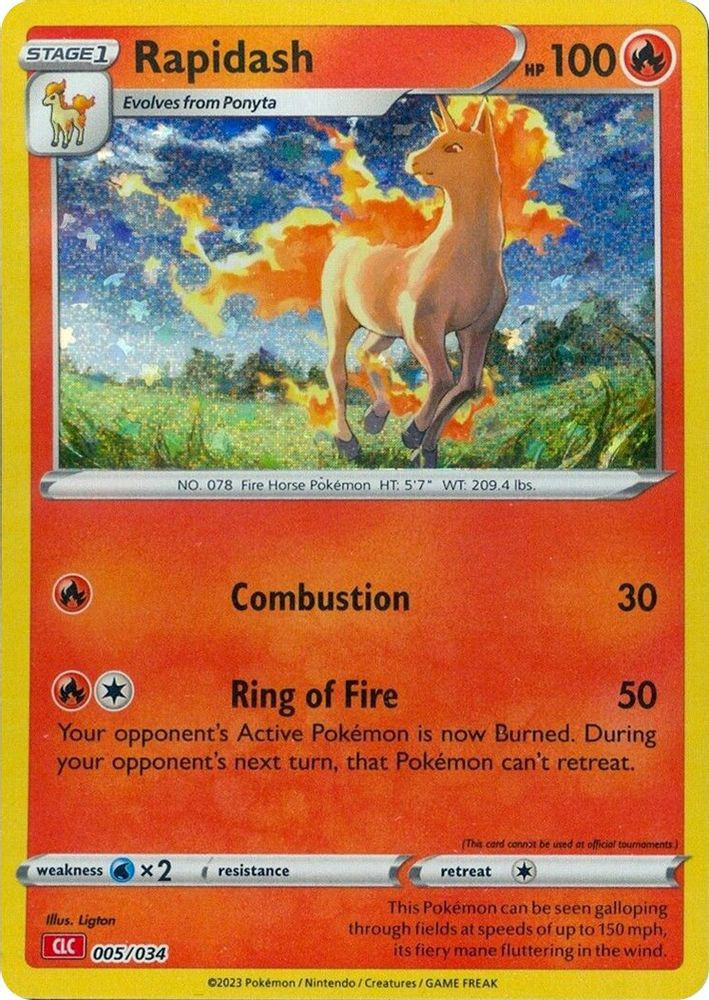 Pokemon Trading Card Game Classic Classic Collection Rapidash #5 CLC、ToyWiz、kayou