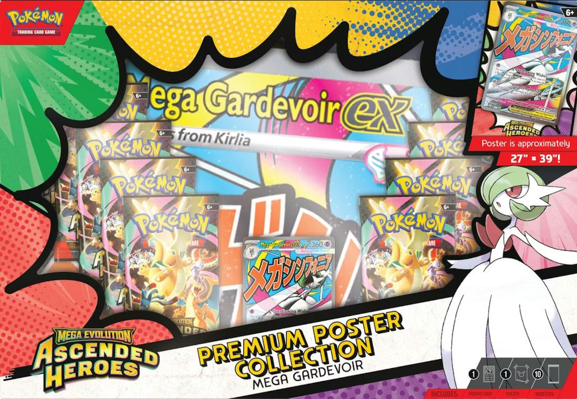 Pokemon: Mega Evolution Ascended Heroes Premium Poster Collection (Random)、Pokemon、kayou