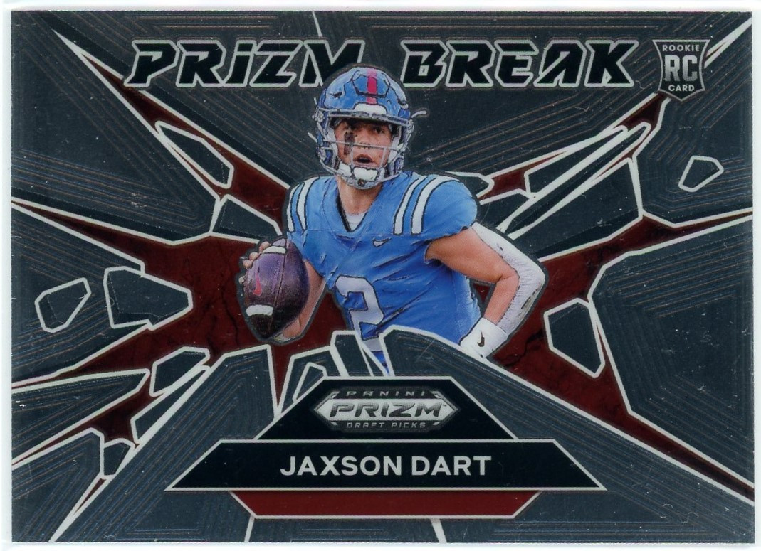 NFL 2025 Panini Prizm Draft Picks Football Prizm Break Jaxson Dart #10 Rookie、ToyWiz、kayou