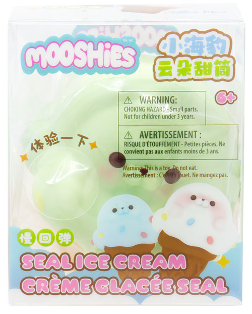 Fluffmellies Seal Ice Cream GREEN Squeeze Toy、ToyWiz、kayou