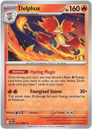 Delphox 13 - ME04 Chaos Rising Reverse Holofoil、The Pokémon Company、kayou