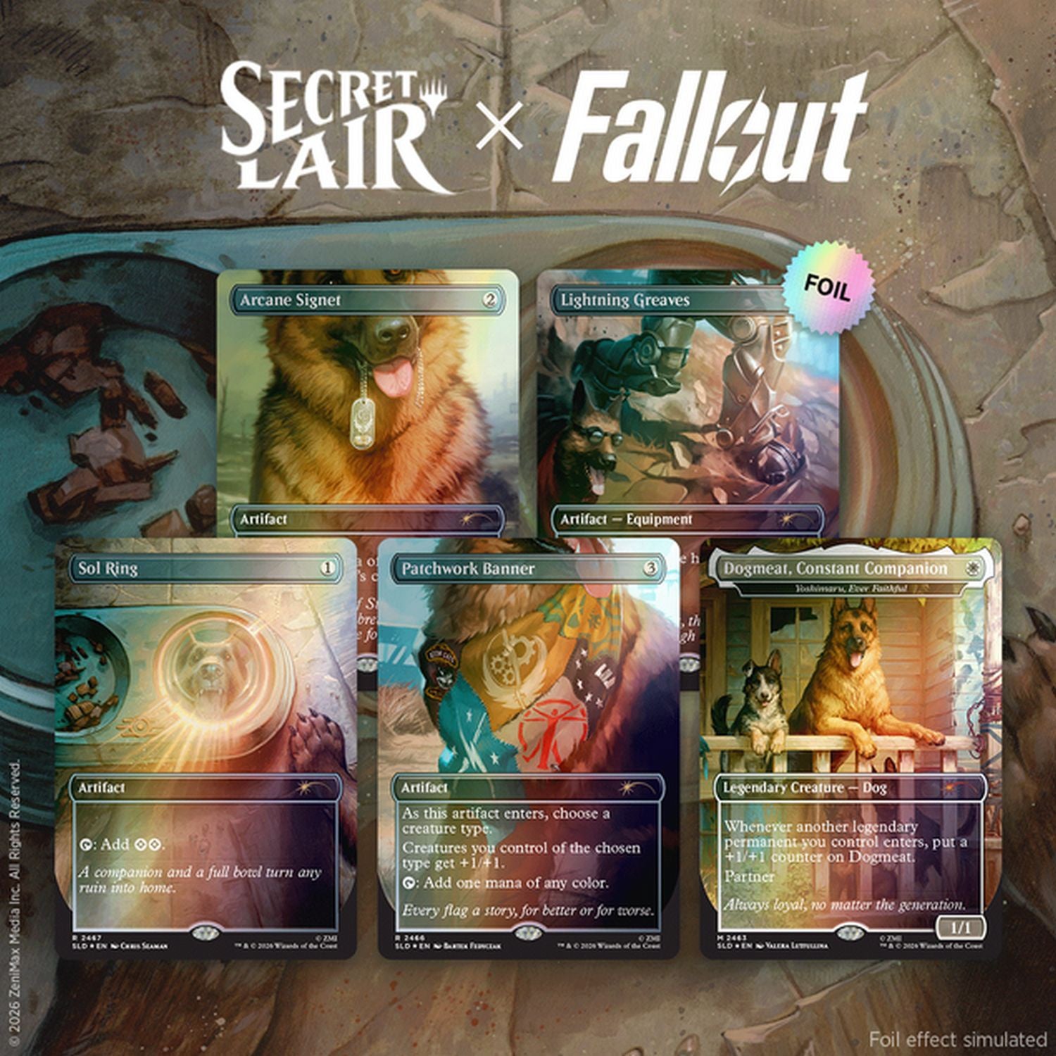 Magic the Gathering: Secret Lair x Fallout Greet the Dog Traditional Foil Edition、Magic the Gathering、kayou