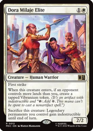 Dora Milaje Elite (Surge Foil) (MSC-012) - Commander: Marvel Super Heroes Foil、Wizards of the Coast、kayou