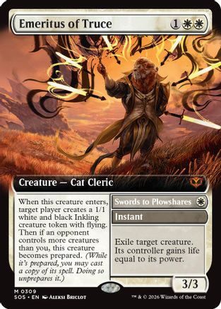 Emeritus of Truce (Extended Art) (SOS-309) - Secrets of Strixhaven Foil、Wizards of the Coast、kayou