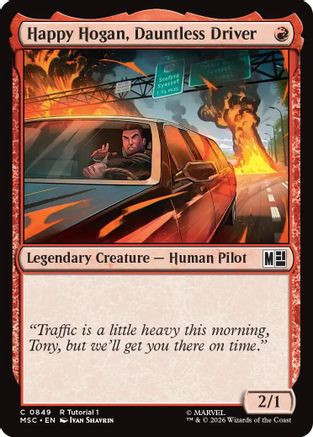 Happy Hogan, Dauntless Driver (0849) (MSC-849) - Commander: Marvel Super Heroes、Wizards of the Coast、kayou