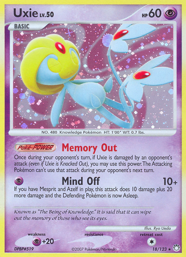Uxie 18/123 - Mysterious Treasures Holofoil (HP)、The Pokémon Company、kayou