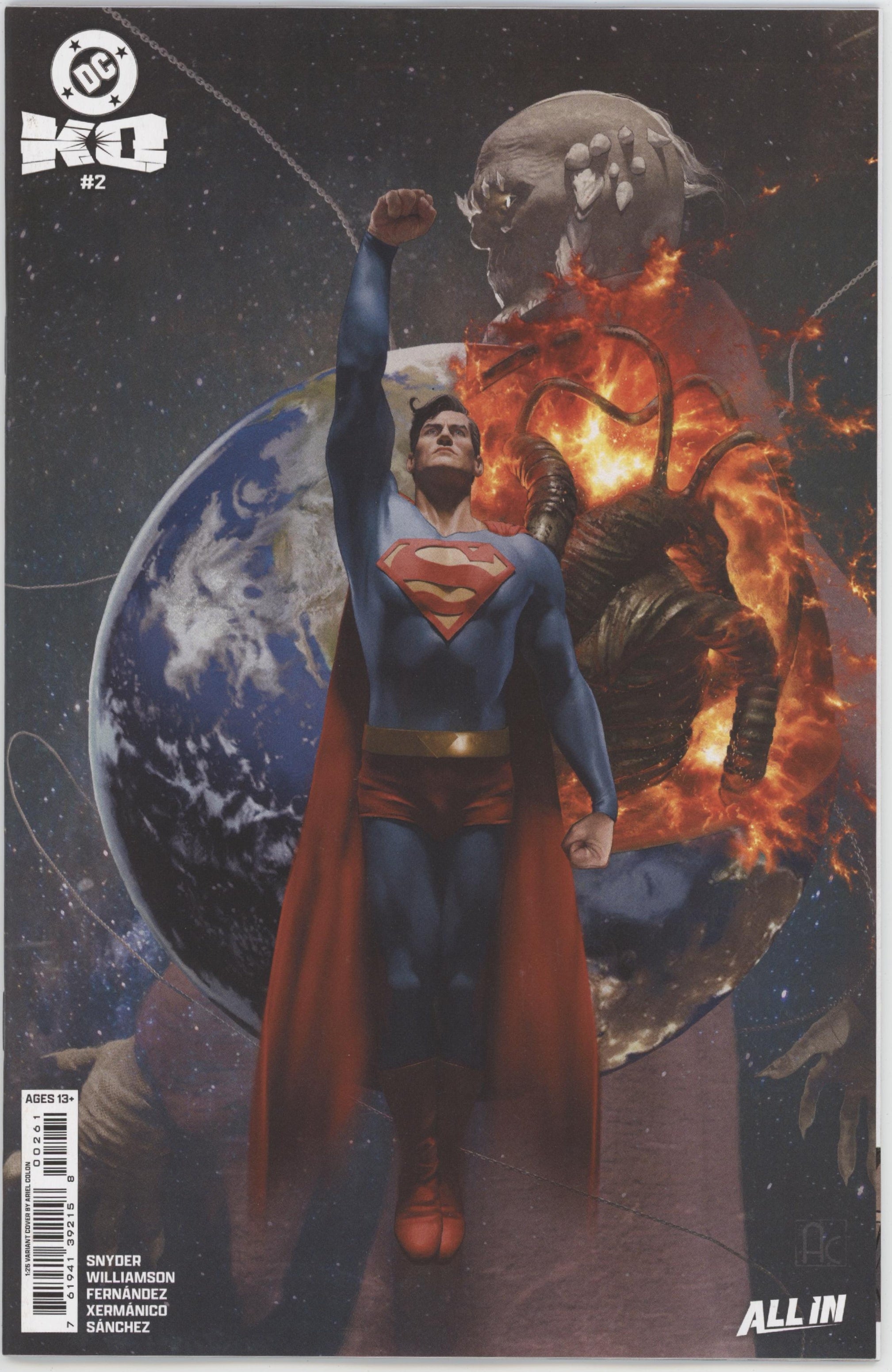 DC K.O. #2 (Of 5) Cover K 1 in 25 Ariel Colon Card Stock Variant、DC Comics、kayou
