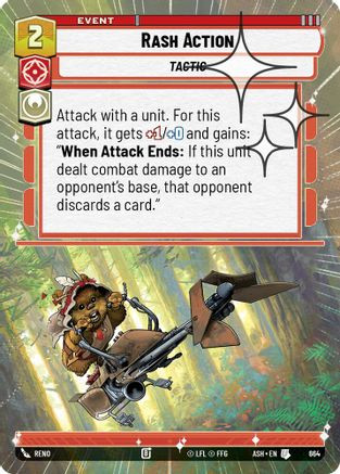 Rash Action (Hyperspace Foil) (664) - Ashes of the Empire Foil、Fantasy Flight Games、kayou