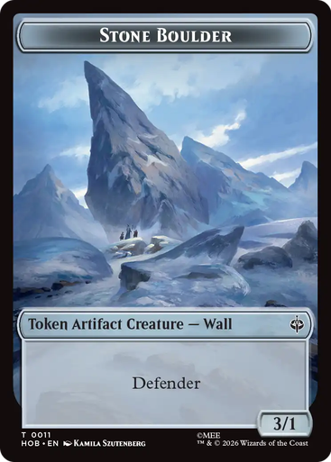 The Hobbit - Stone Boulder Token | The Hobbit、Magic: The Gathering、kayou