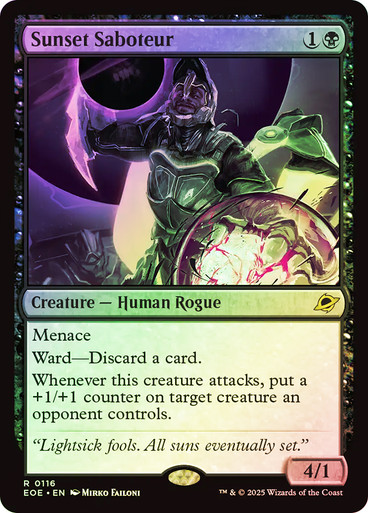 Sunset Saboteur (EOE-116)、Magic: The Gathering、kayou